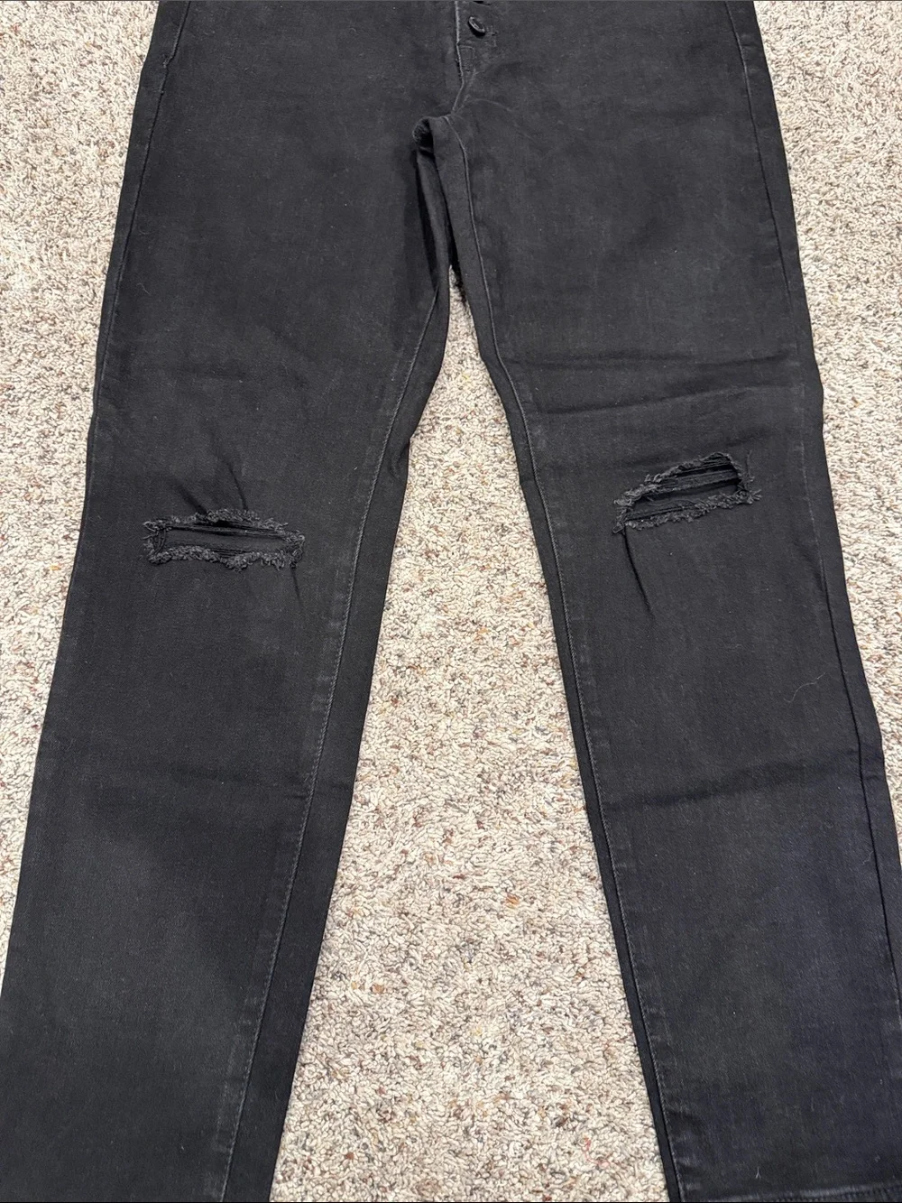 VERVET Black Button-Fly High Rise Jeans - Picture 5 of 8